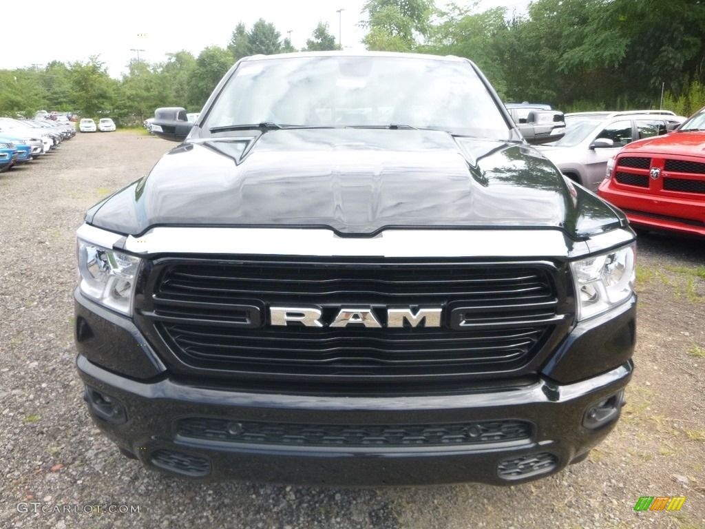 2019 1500 Big Horn Crew Cab 4x4 - Diamond Black Crystal Pearl / Black photo #8