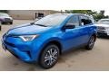 2018 Electric Storm Blue Toyota RAV4 LE  photo #1