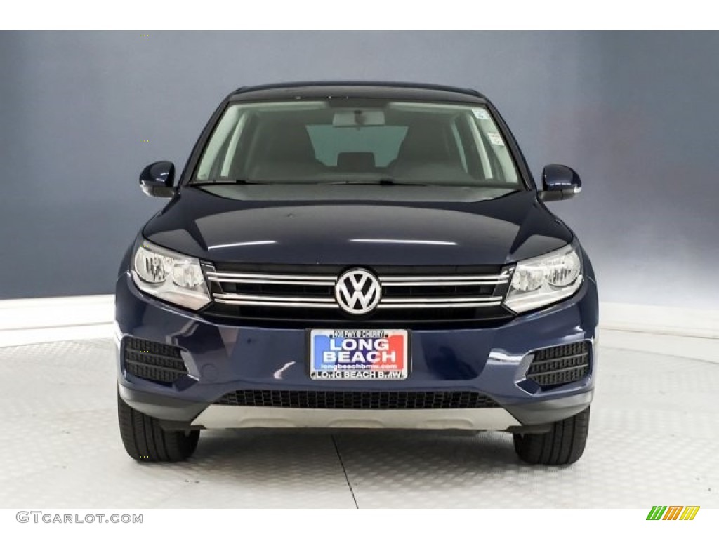 2014 Tiguan SE - Night Blue Metallic / Black photo #2