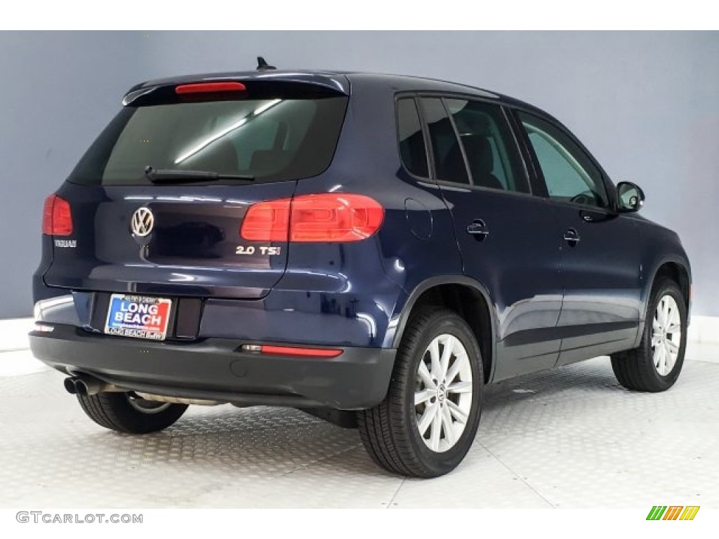 2014 Tiguan SE - Night Blue Metallic / Black photo #17