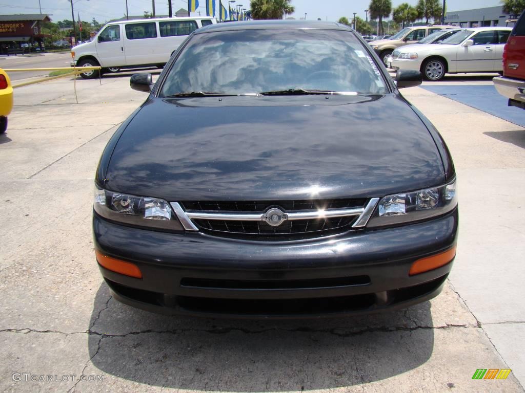 1999 Maxima GXE - Super Black / Charcoal Black photo #3