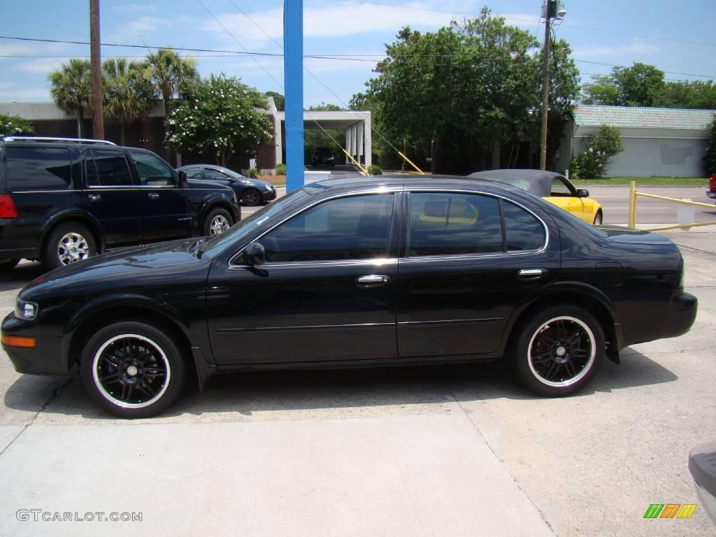 1999 Maxima GXE - Super Black / Charcoal Black photo #6