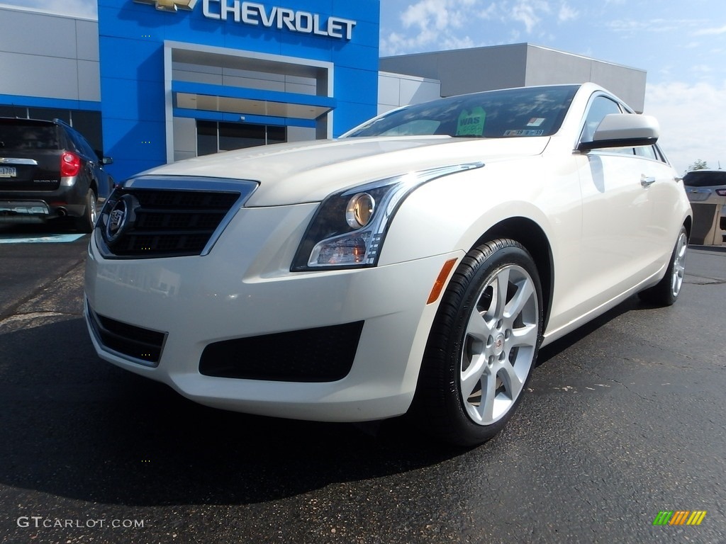 2013 ATS 2.0L Turbo AWD - White Diamond Tricoat / Caramel/Jet Black Accents photo #2