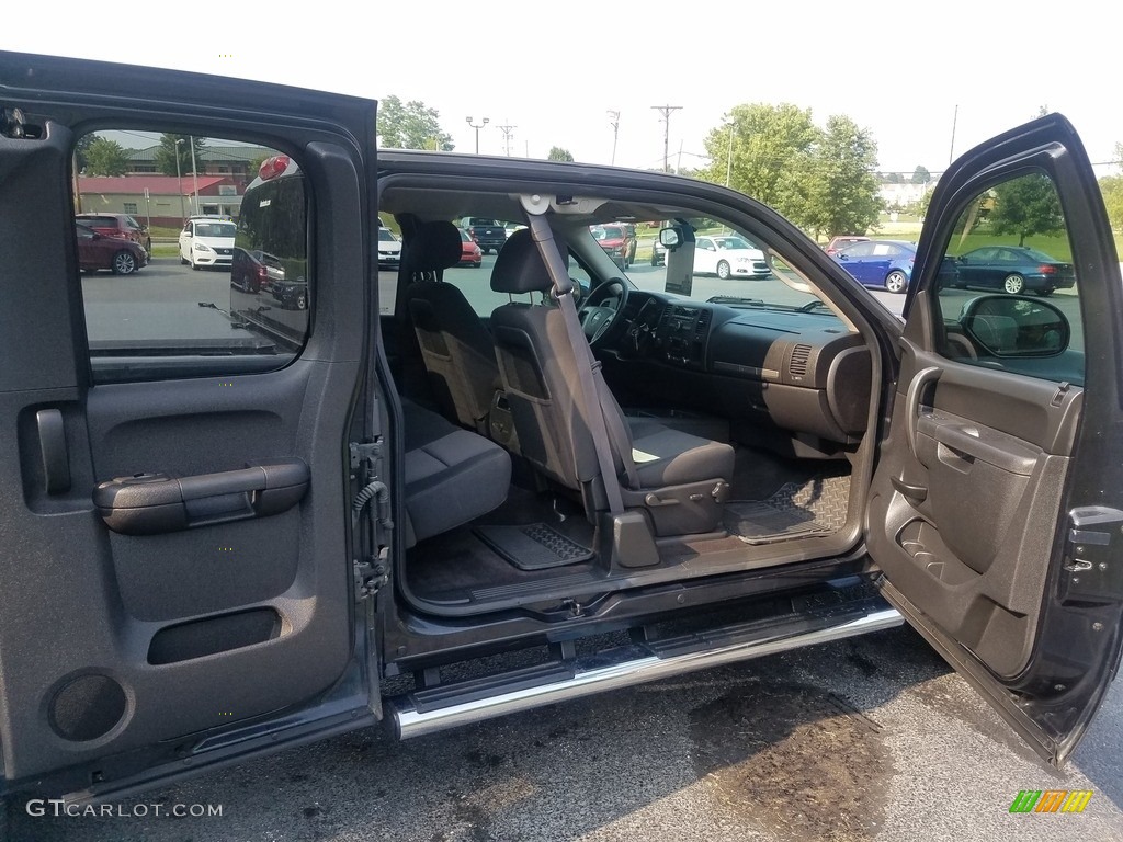 2012 Sierra 1500 SLE Extended Cab 4x4 - Carbon Black Metallic / Ebony photo #39