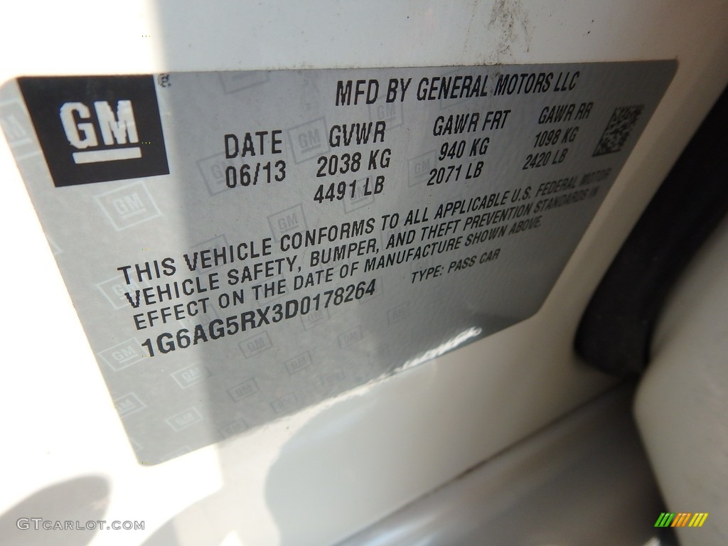 2013 ATS 2.0L Turbo AWD - White Diamond Tricoat / Caramel/Jet Black Accents photo #28