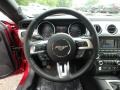 Ebony 2018 Ford Mustang GT Fastback Steering Wheel