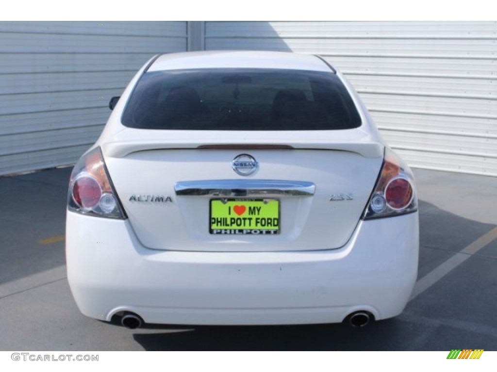 2012 Altima 2.5 S - Winter Frost White / Charcoal photo #9