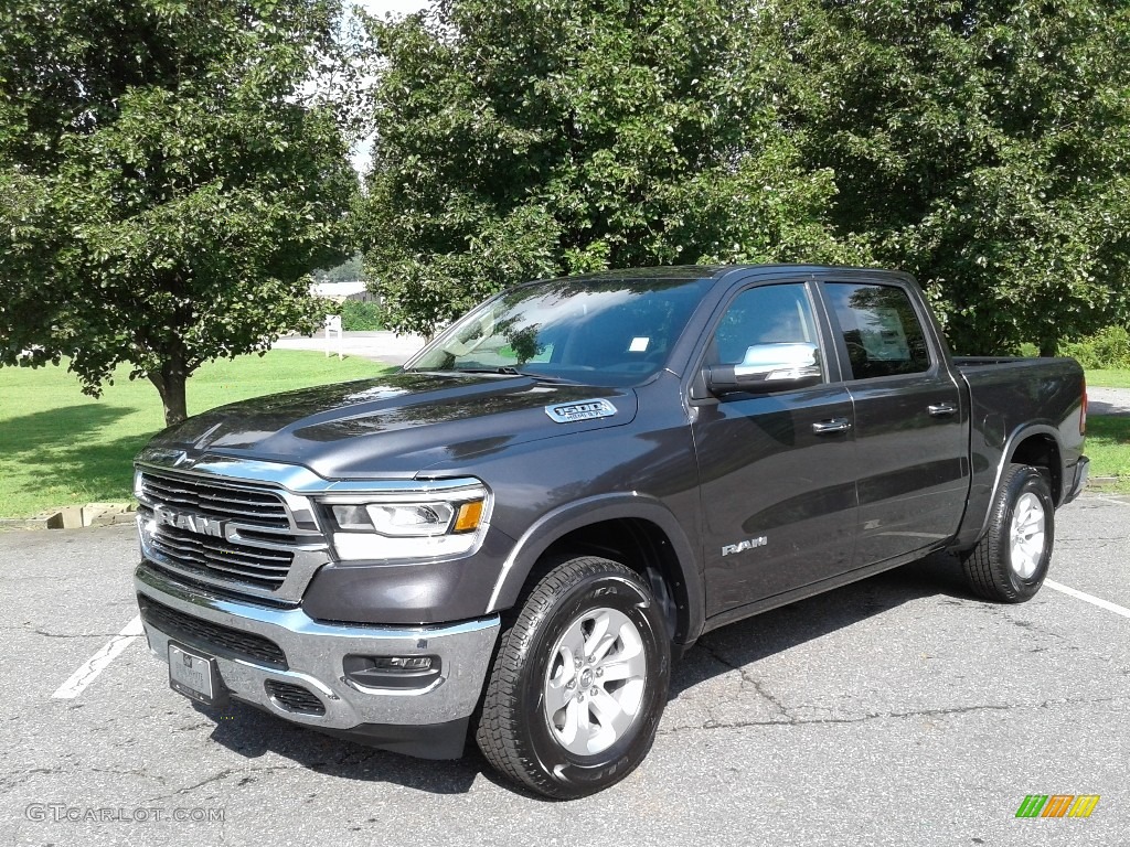 2019 1500 Laramie Crew Cab 4x4 - Granite Crystal Metallic / Black photo #2