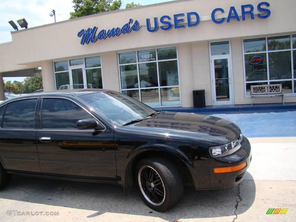 1999 Maxima GXE - Super Black / Charcoal Black photo #22