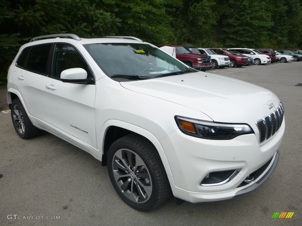 Bright White 2019 Jeep Cherokee Overland 4x4 Exterior Photo #128808813