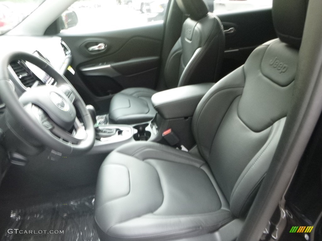 2019 Cherokee Limited 4x4 - Diamond Black Crystal Pearl / Black photo #16