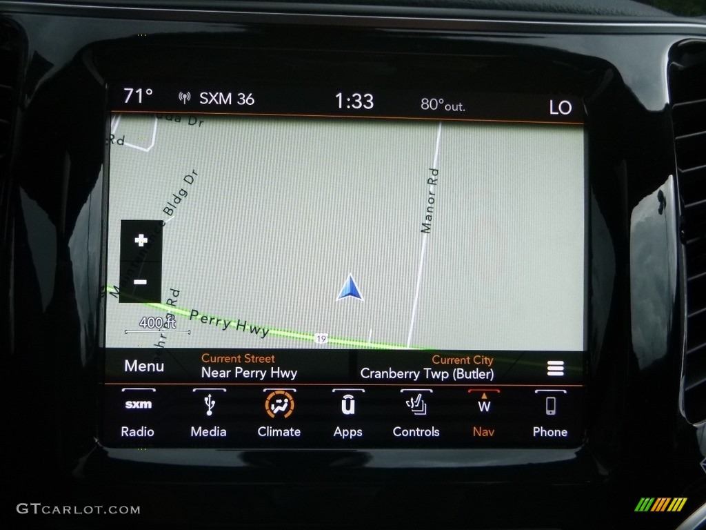 2019 Cherokee Limited 4x4 - Diamond Black Crystal Pearl / Black photo #18