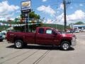 2009 Deep Ruby Metallic Chevrolet Silverado 2500HD LT Extended Cab 4x4  photo #1