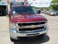 2009 Deep Ruby Metallic Chevrolet Silverado 2500HD LT Extended Cab 4x4  photo #3
