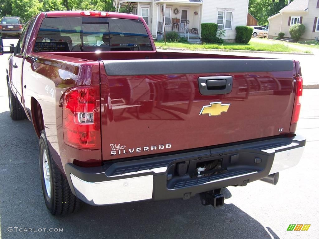 2009 Silverado 2500HD LT Extended Cab 4x4 - Deep Ruby Metallic / Ebony photo #6