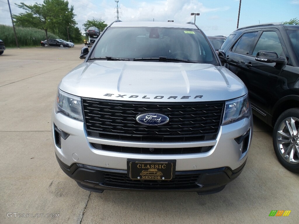 2018 Explorer Sport 4WD - Ingot Silver / Ebony Black photo #2