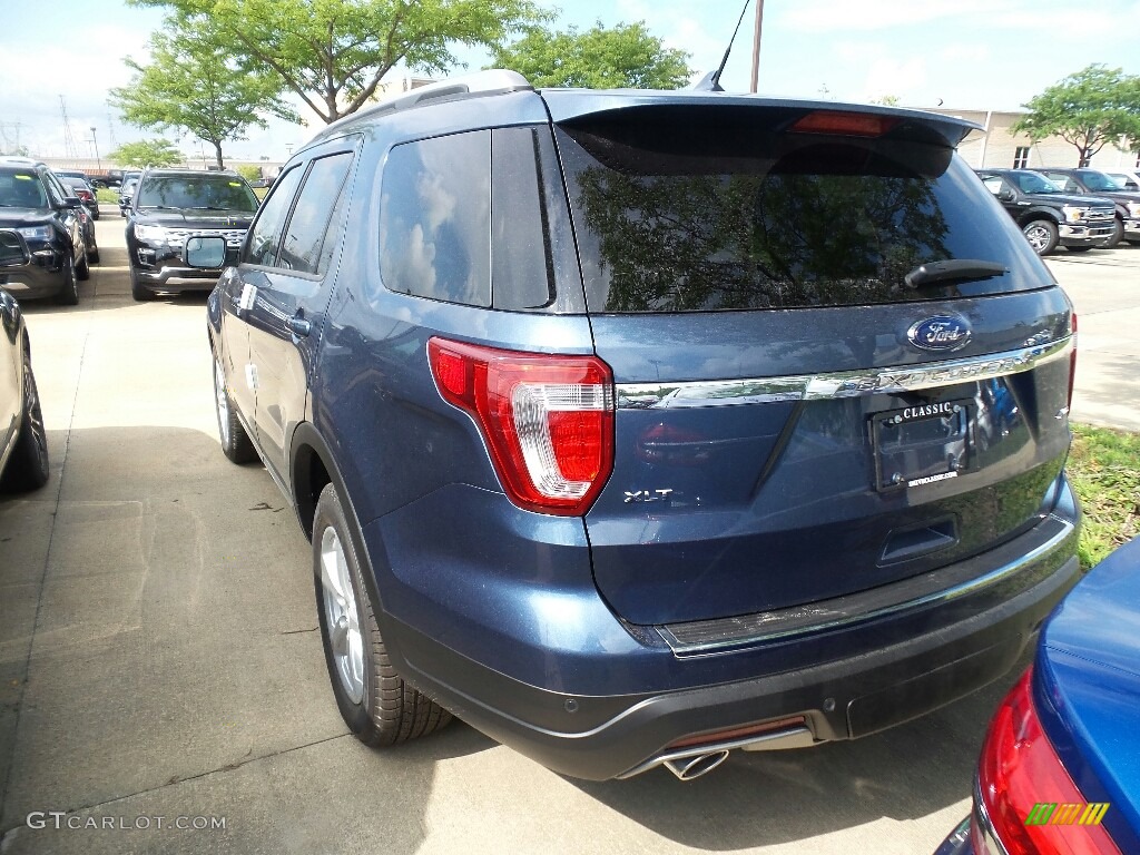 2018 Explorer XLT - Blue Metallic / Ebony Black photo #3
