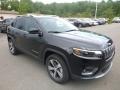 2019 Diamond Black Crystal Pearl Jeep Cherokee Limited 4x4  photo #7