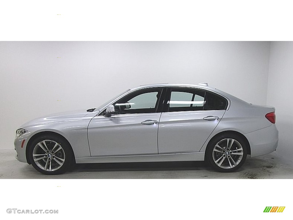 2018 3 Series 330i xDrive Sedan - Glacier Silver Metallic / Black photo #2