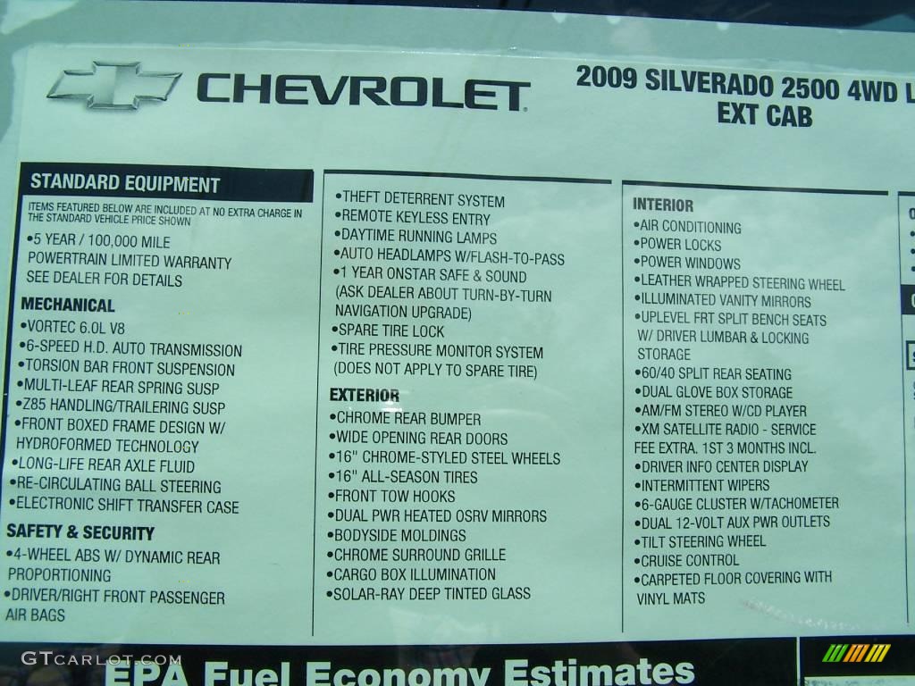 2009 Silverado 2500HD LT Extended Cab 4x4 - Deep Ruby Metallic / Ebony photo #14