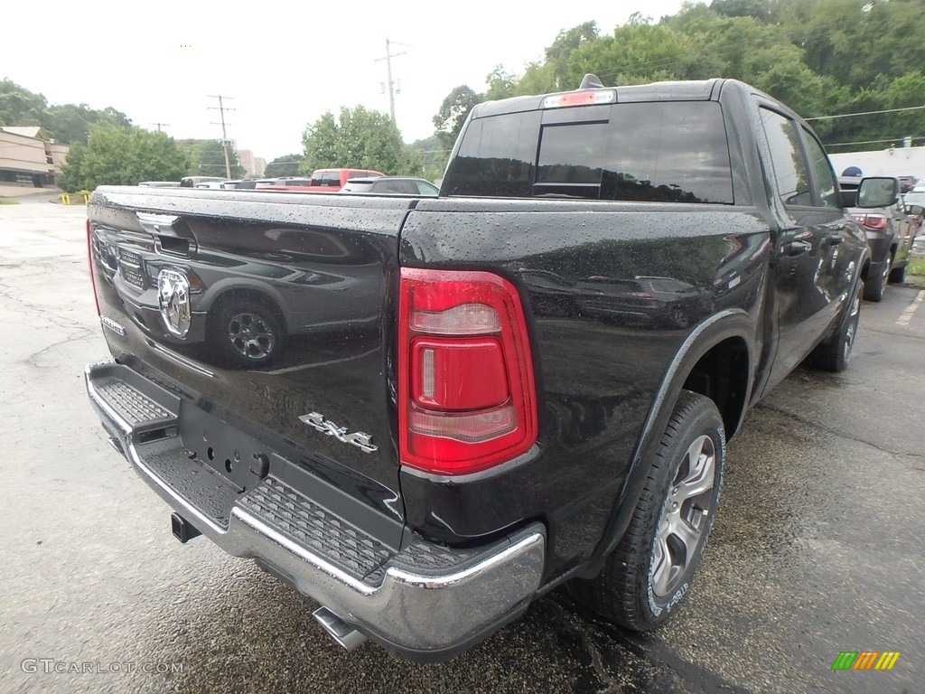 2019 1500 Laramie Crew Cab 4x4 - Black Forest Green Pearl / Mountain Brown/Light Frost Beige photo #5