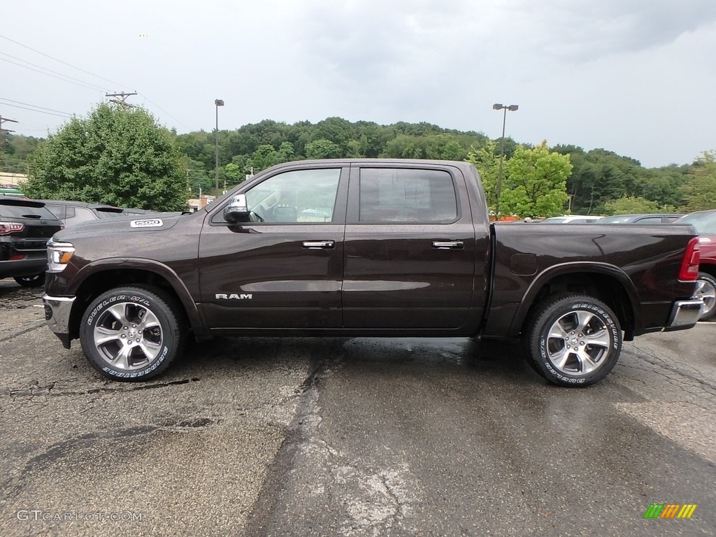 2019 1500 Laramie Crew Cab 4x4 - Rugged Brown Pearl / Mountain Brown/Light Frost Beige photo #2