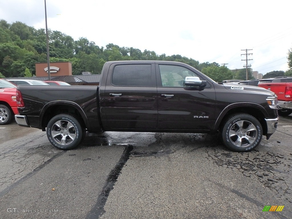 2019 1500 Laramie Crew Cab 4x4 - Rugged Brown Pearl / Mountain Brown/Light Frost Beige photo #6