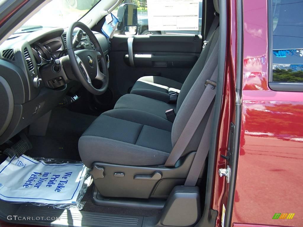 2009 Silverado 2500HD LT Extended Cab 4x4 - Deep Ruby Metallic / Ebony photo #25