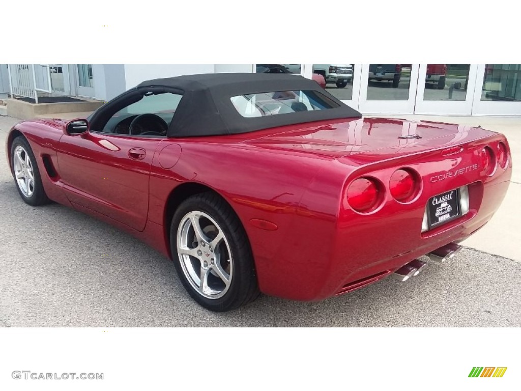 2001 Corvette Convertible - Magnetic Red II Metallic / Black photo #6