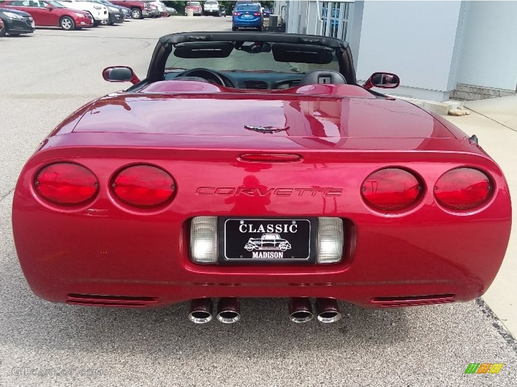 2001 Corvette Convertible - Magnetic Red II Metallic / Black photo #12