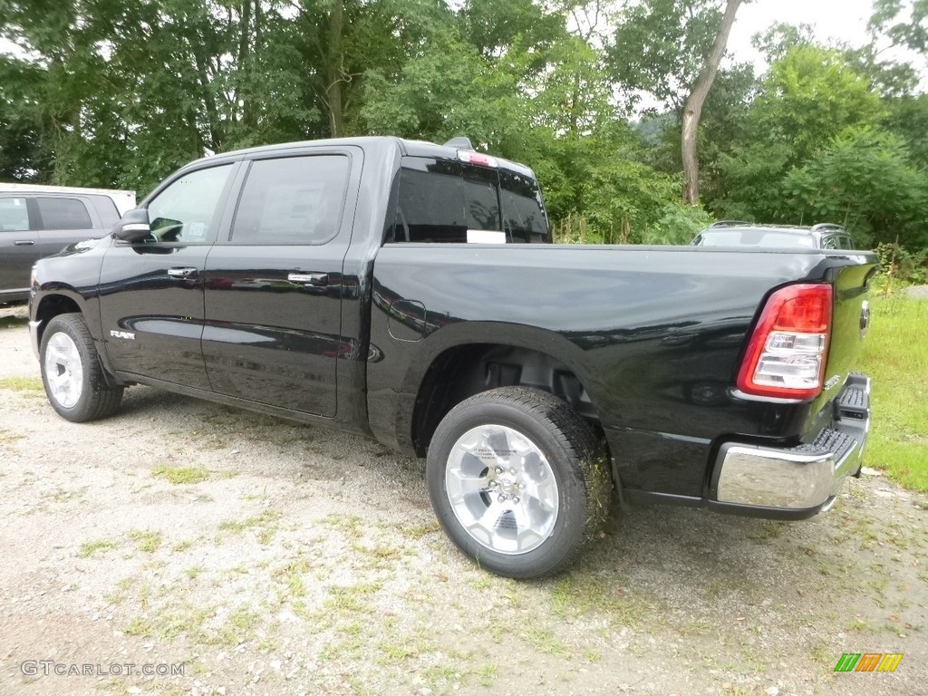 2019 1500 Big Horn Crew Cab 4x4 - Black Forest Green Pearl / Black/Light Frost Beige photo #3