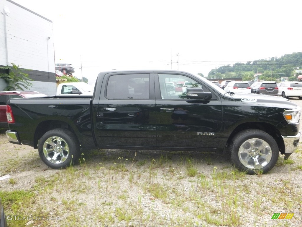 2019 1500 Big Horn Crew Cab 4x4 - Black Forest Green Pearl / Black/Light Frost Beige photo #8