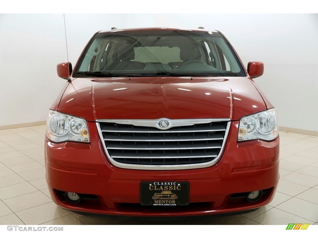 2010 Town & Country Touring - Inferno Red Crystal Pearl / Medium Slate Gray/Light Shale photo #2