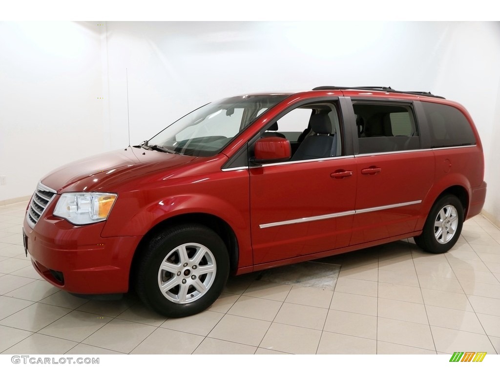 2010 Town & Country Touring - Inferno Red Crystal Pearl / Medium Slate Gray/Light Shale photo #3