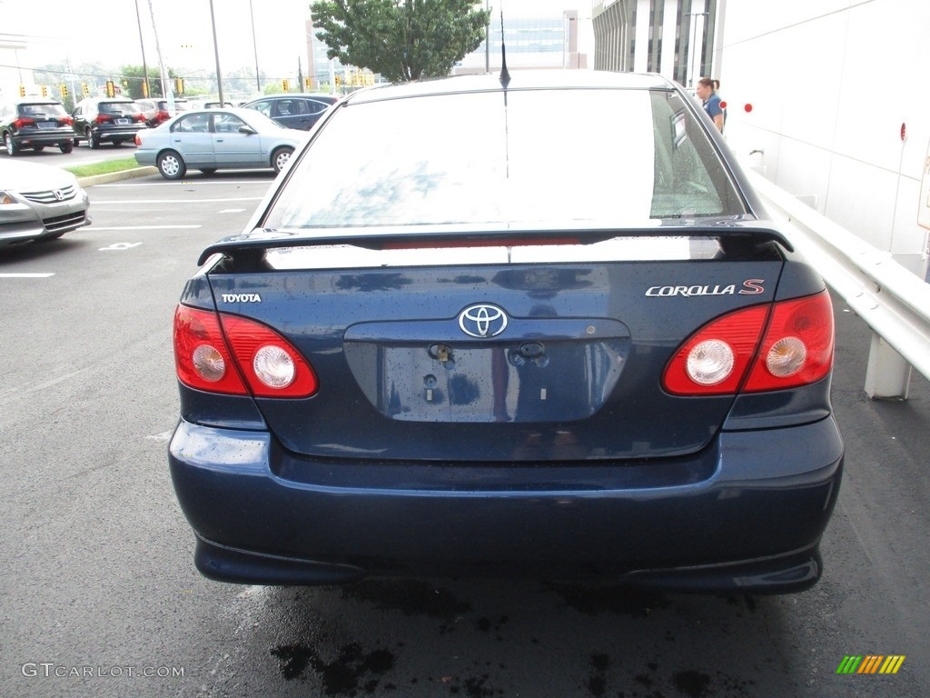 2008 Corolla S - Indigo Ink Pearl / Dark Charcoal photo #4