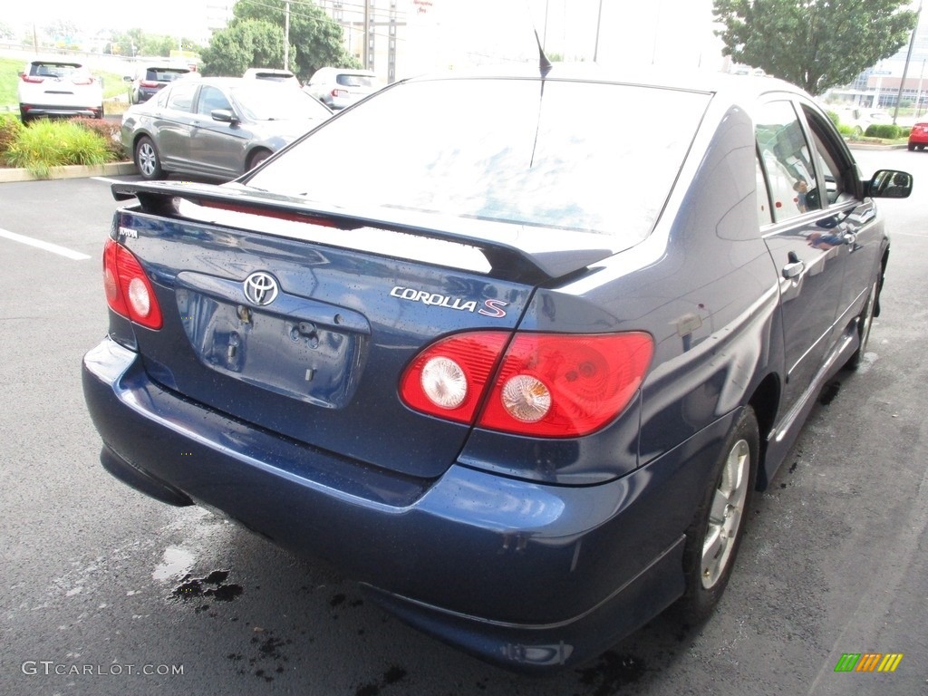 2008 Corolla S - Indigo Ink Pearl / Dark Charcoal photo #5