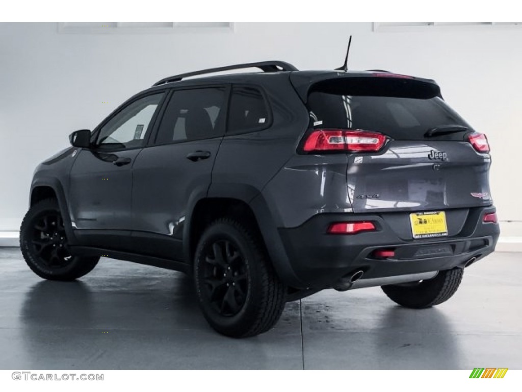 2016 Cherokee Trailhawk 4x4 - Granite Crystal Metallic / Black photo #10