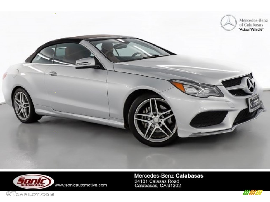 2016 E 400 Cabriolet - Iridium Silver Metallic / Red/Black photo #1