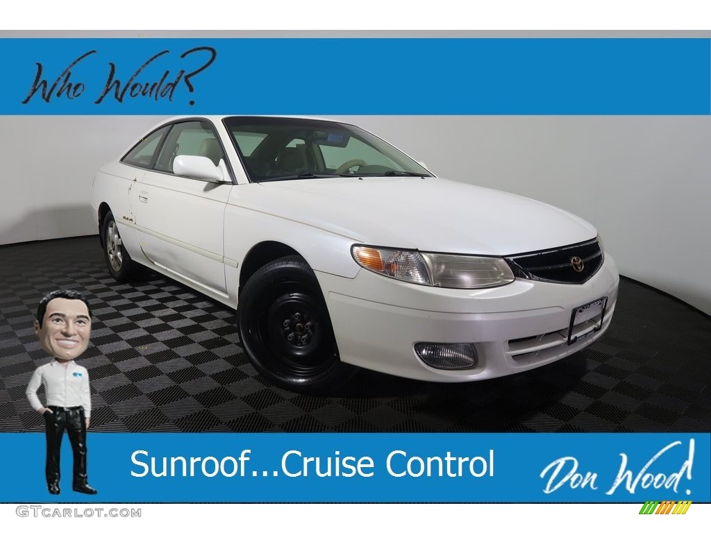 2000 Solara SE V6 Coupe - Diamond White Pearl / Ivory photo #1