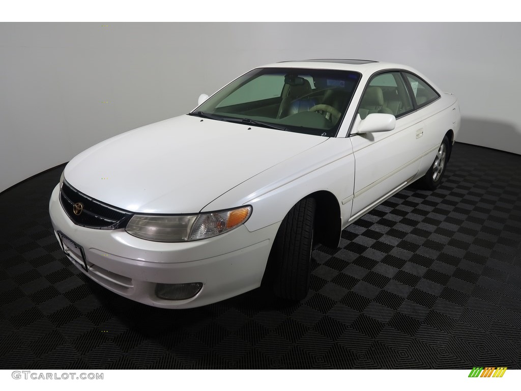 2000 Solara SE V6 Coupe - Diamond White Pearl / Ivory photo #7