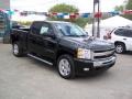 2009 Black Chevrolet Silverado 1500 LT Extended Cab 4x4  photo #3