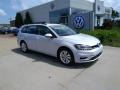 White Silver Metallic 2018 Volkswagen Golf SportWagen S 4Motion Exterior