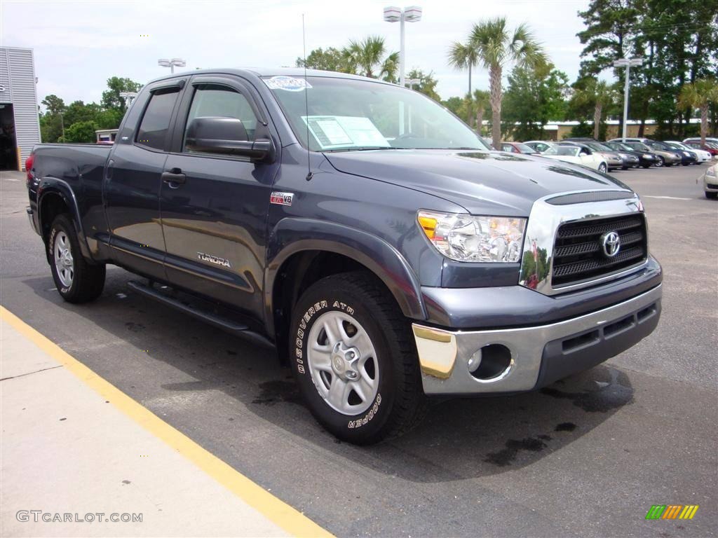 2008 Tundra SR5 Double Cab - Slate Gray Metallic / Graphite Gray photo #4