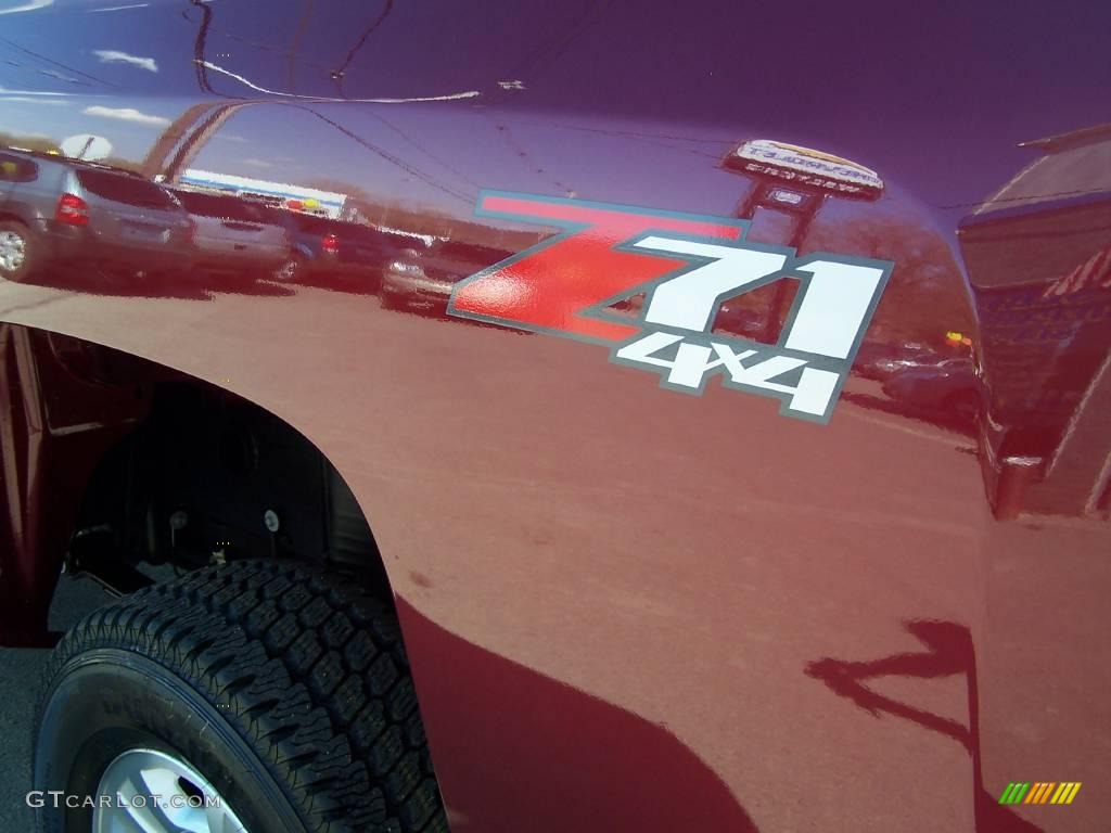 2009 Silverado 2500HD LT Regular Cab 4x4 - Deep Ruby Metallic / Ebony photo #10