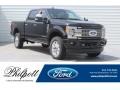 2019 Agate Black Ford F250 Super Duty Platinum Crew Cab 4x4  photo #1