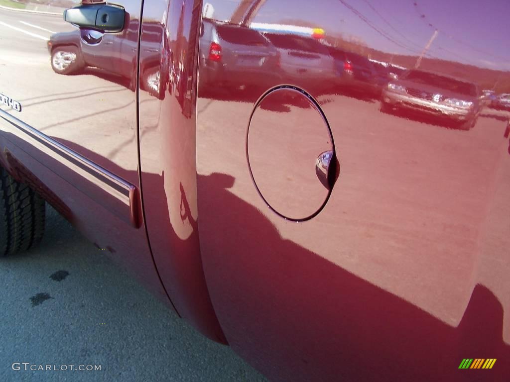 2009 Silverado 2500HD LT Regular Cab 4x4 - Deep Ruby Metallic / Ebony photo #11