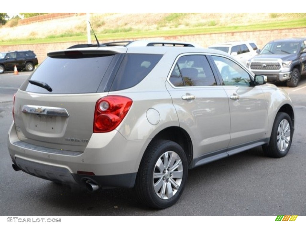 2010 Equinox LTZ AWD - Gold Mist Metallic / Jet Black/Brownstone photo #6