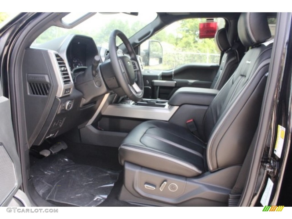 2019 F250 Super Duty Platinum Crew Cab 4x4 - Agate Black / Black photo #14
