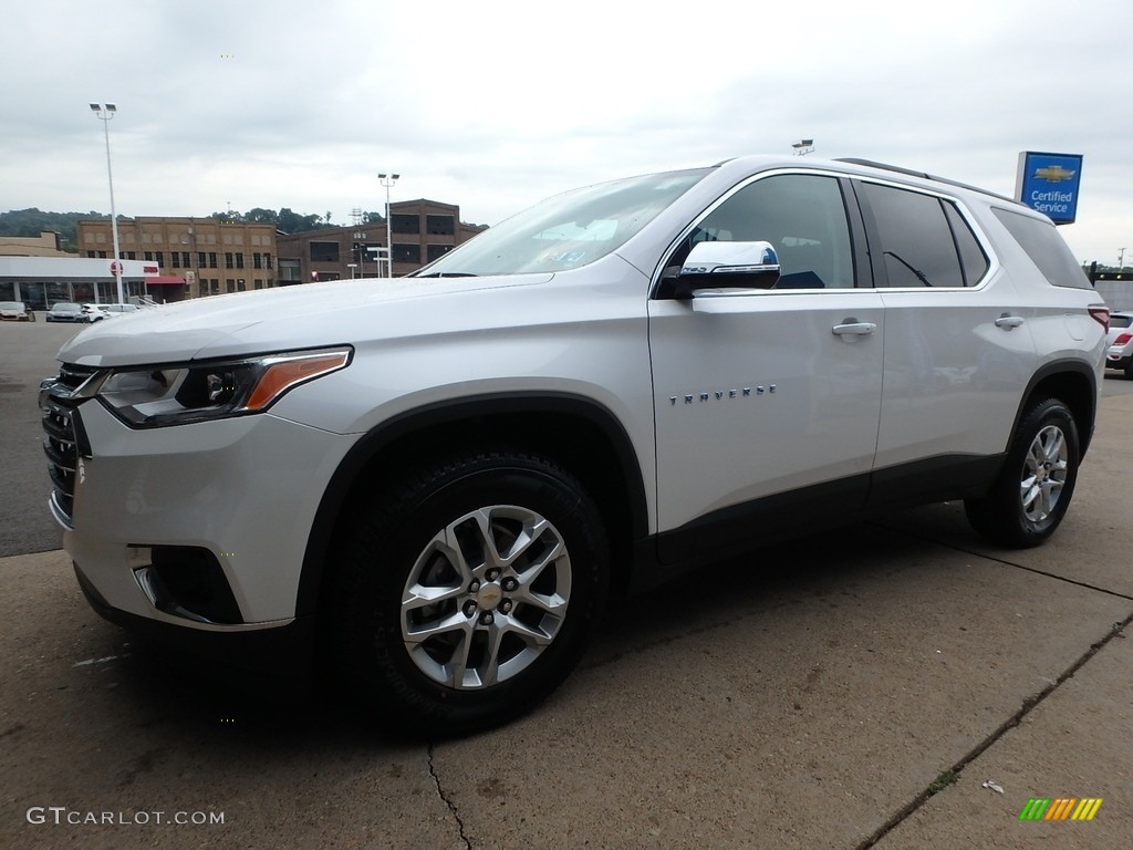 2019 Traverse LT AWD - Pearl White / Dark Atmosphere/Medium Ash Gray photo #7