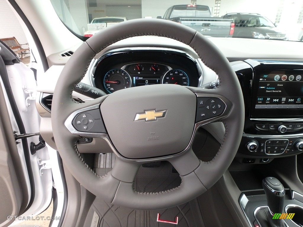 2019 Traverse LT AWD - Pearl White / Dark Atmosphere/Medium Ash Gray photo #18